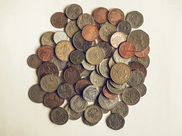 Pfund-Münzen — Stockfoto