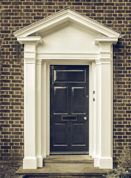 Vintage πρόσφατη βρετανική πόρτα — Φωτογραφία Αρχείου