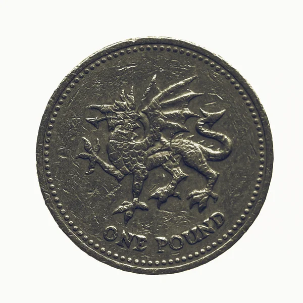 Vintage moneta na białym tle — Zdjęcie stockowe