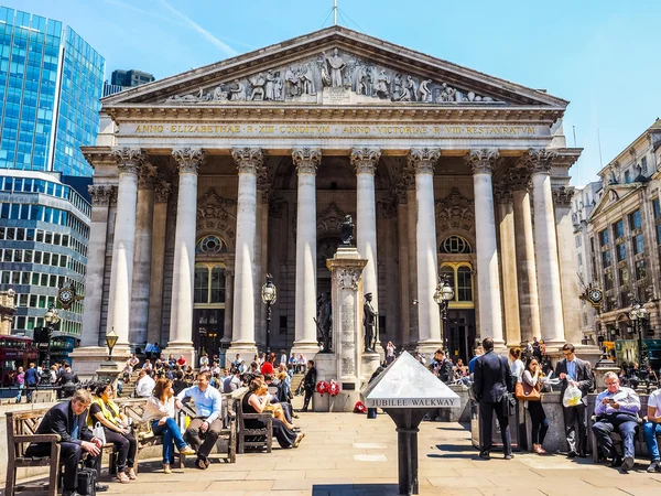 Royal Stock Exchange in London (HDR) — Stock Photo, Image