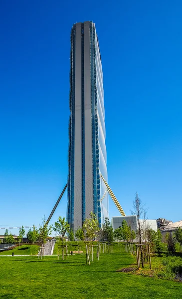 CityLife Milano Allianz věž navržená Isozaki a Maffei v — Stock fotografie