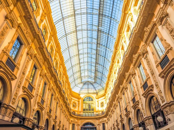 Galleria Vittorio Emanuele Ii Mediolan (Hdr) — Zdjęcie stockowe