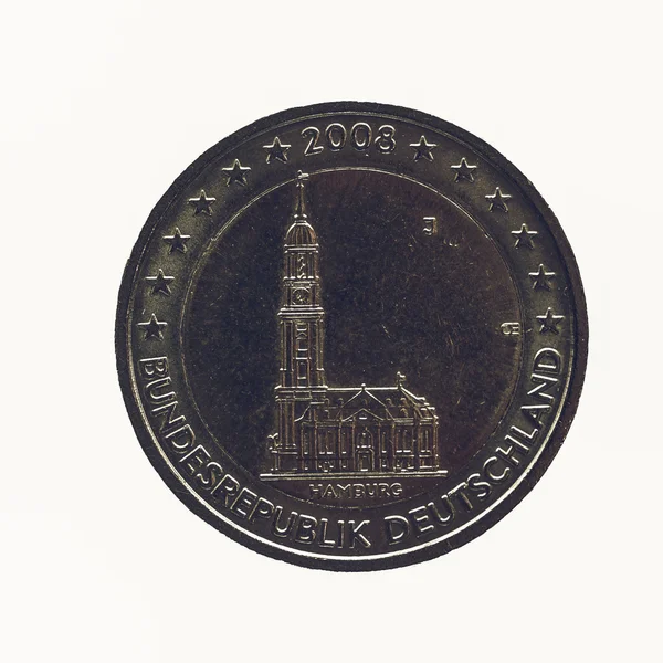 Monnaie Euro Vintage allemande — Photo