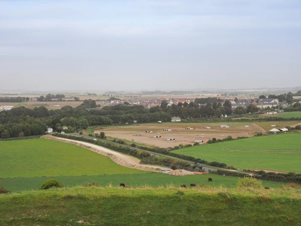 Panorama del país inglés en Salisbury —  Fotos de Stock