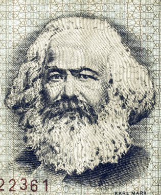 Vintage Karl Marx clipart