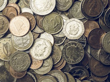 Klasik Euro ve Pounds paraları