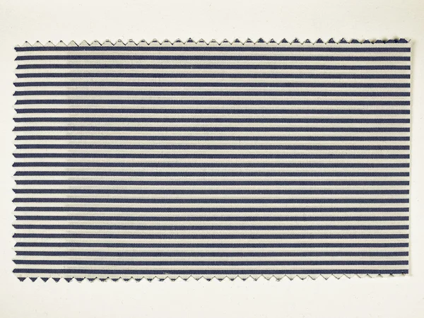 Vintage looking Blue Striped fabric sample — Stock Photo, Image