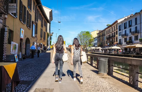 Naviglio Grande σε Μιλάνο (Hdr) — Φωτογραφία Αρχείου