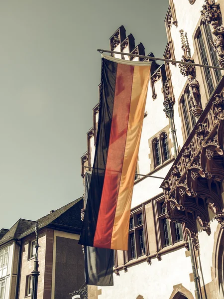 Vintage aussehende deutsche Flagge — Stockfoto