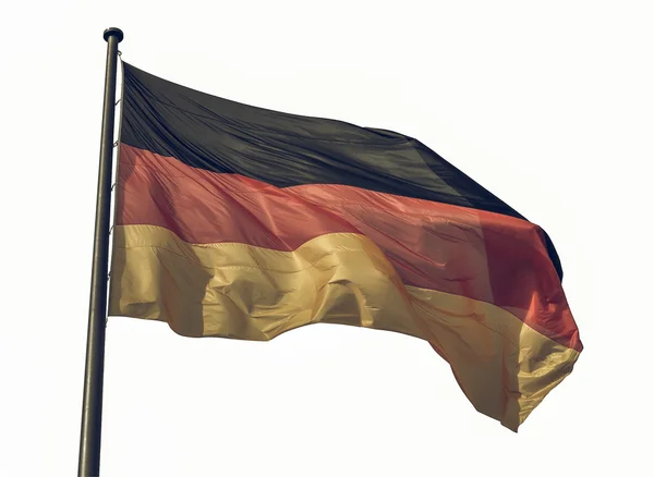 Vintage looking German flag — Stock Photo, Image