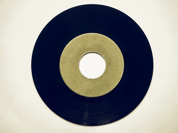 Vintage Vinyl záznam 45 rpm při pohledu — Stock fotografie