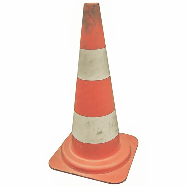 Vintage looking Traffic cone — Stock Photo, Image