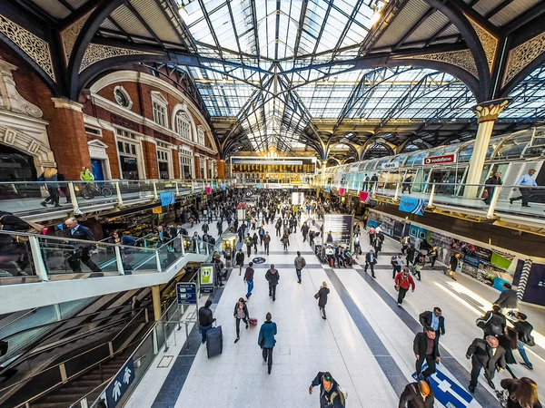 Liverpool Street station in London (HDR) — Stock Photo, Image