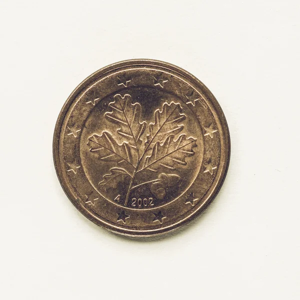 Vintage német 5 centes érme — Stock Fotó