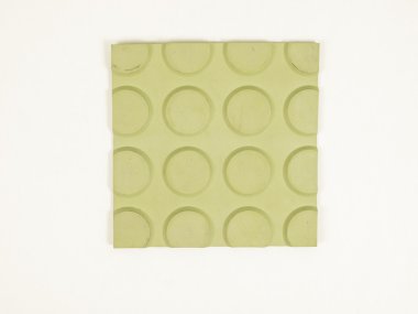 Vintage görünümlü yeşil kauçuk muşamba örneği