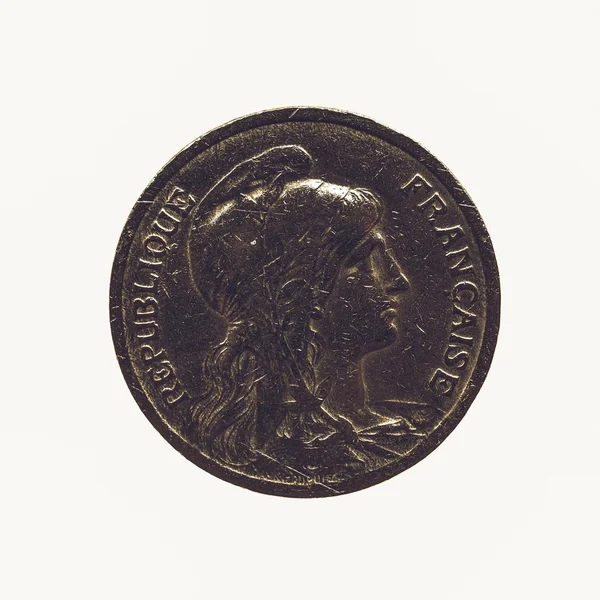 Vintage κέρμα απομονωμένες — Φωτογραφία Αρχείου