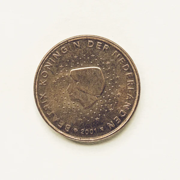 Vintage holandês moeda de 5 cêntimos — Fotografia de Stock