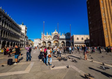 HDR St Mark Meydanı Venedik