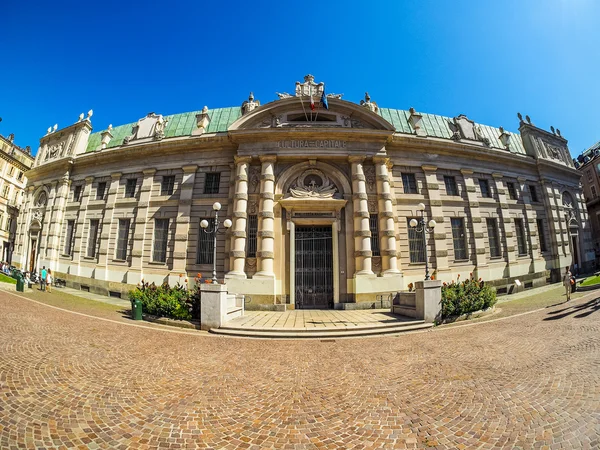 Biblioteca Nazionale in Turijn (Hdr) — Stockfoto