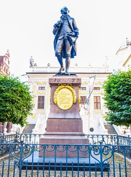 Goethe Denkmal Leipzig (HDR) — Stok fotoğraf