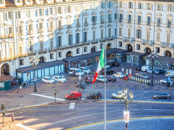 Piazza Castello Torino (Hdr) — Stok fotoğraf