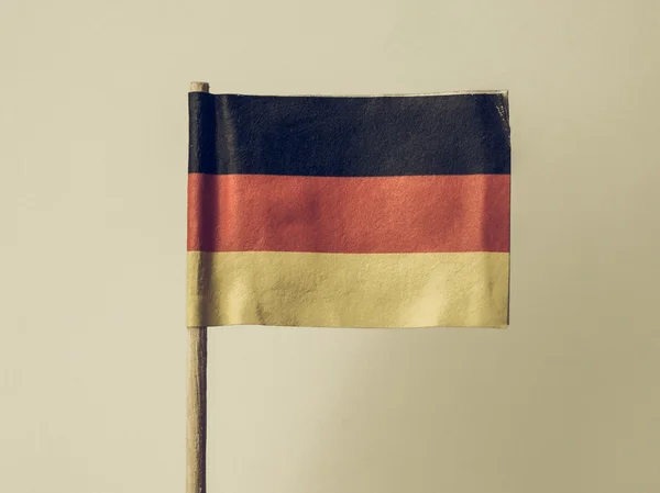 Vintage looking German flag — Stock Photo, Image