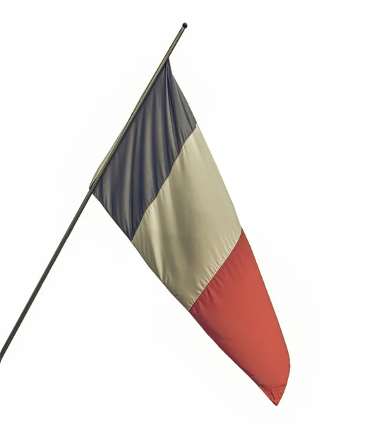 Vintage aussehende französische Flagge — Stockfoto