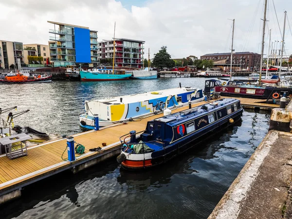 Hdr bristol hafen in bristol — Stockfoto