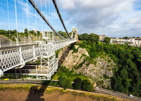 Pont suspendu HDR Clifton à Bristol — Photo