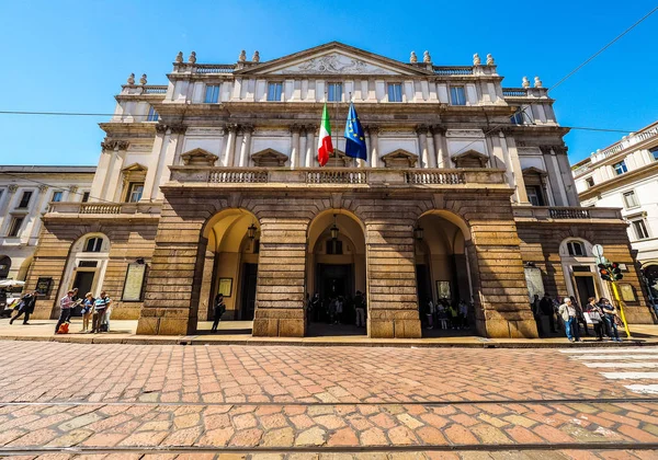 Teatro alla Scala Milano (Hdr) — Stok fotoğraf