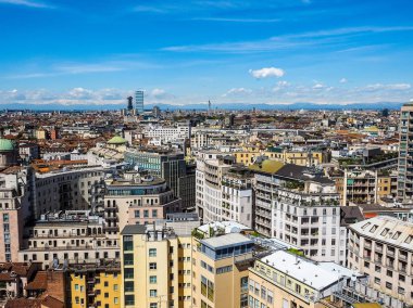 Milano, İtalya (Hdr havadan görünümü)