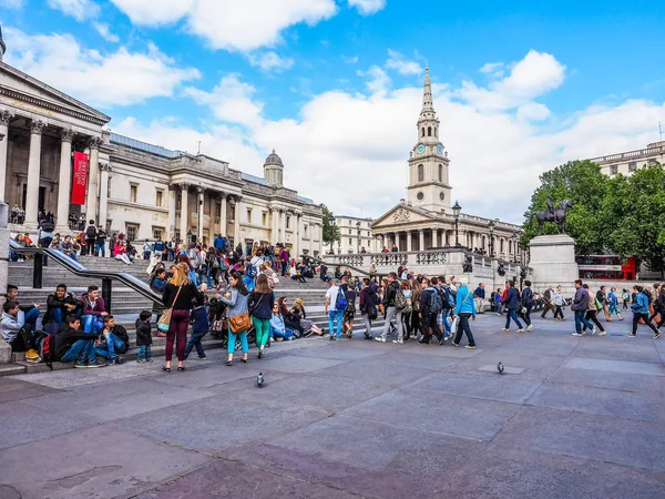 Trafalgar Square in Londen (Hdr) — Stockfoto