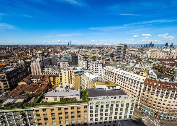 Вид с воздуха на Милан, Италия (HDR ) — стоковое фото