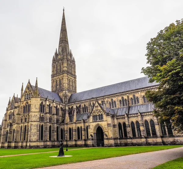 Catedral HDR Salisbury em Salisbury — Fotografia de Stock