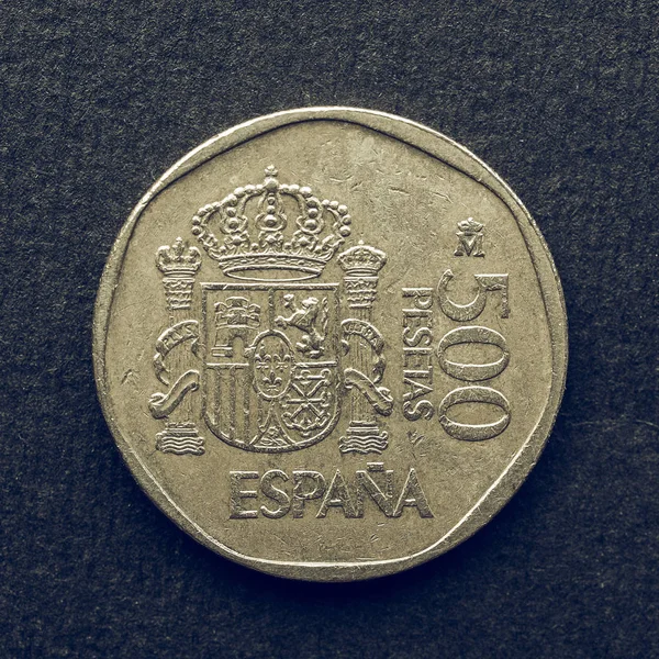 Moneda de euro vintage — Foto de Stock