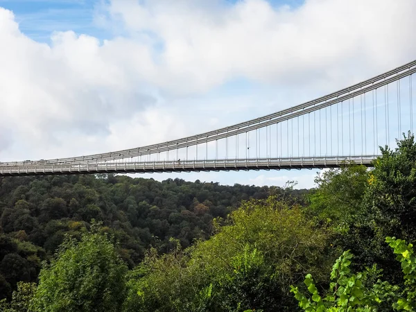 HDR Clifton Suspension Bridge a Bristol — Foto Stock