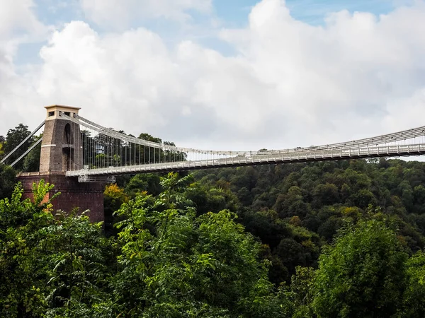 Pont suspendu HDR Clifton à Bristol — Photo