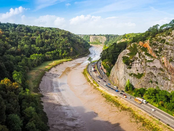 HDR River Avon Gorge en Bristol — Foto de Stock