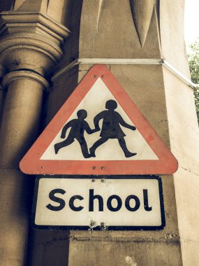 Vintage görünümlü bir işaret