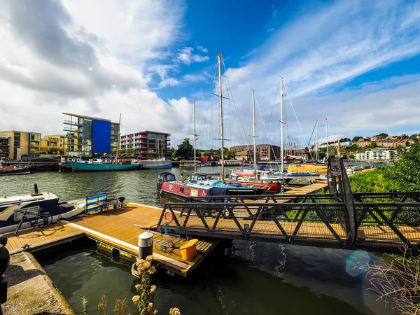 Porto de Bristol HDR em Bristol — Fotografia de Stock