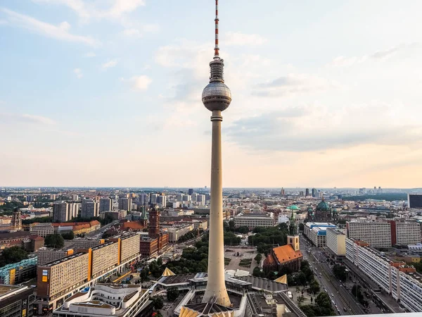 Fernsehturm (Torre de TV) en Berlín (HDR ) — Foto de Stock