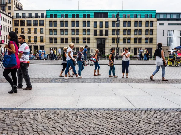 Pariser Platz w Berlinie (HDR) — Zdjęcie stockowe