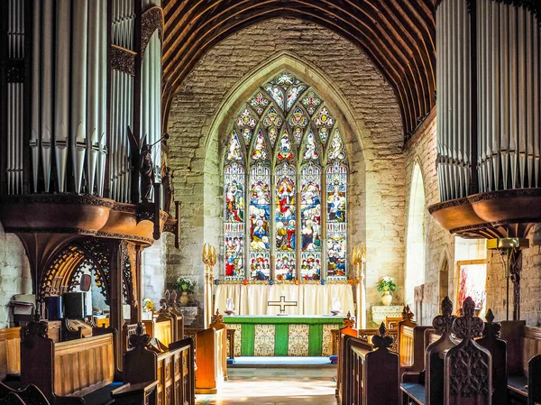 St Mary Magdalene kyrka i Tanworth in Arden (Hdr) — Stockfoto