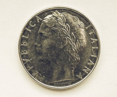 Klasik İtalyan Lira parası.