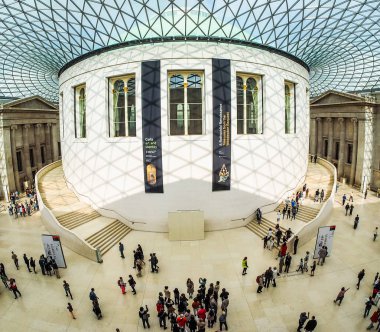 Great Court at the British Museum in London (HDR) clipart