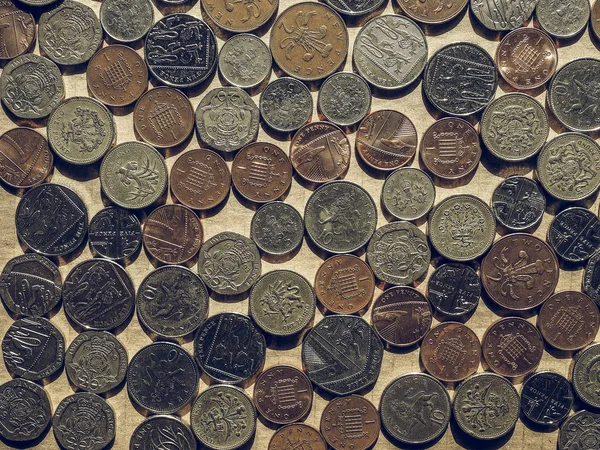 Vintage Pound coins