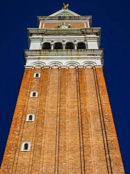 São Marcos campanile em Veneza HDR — Fotografia de Stock