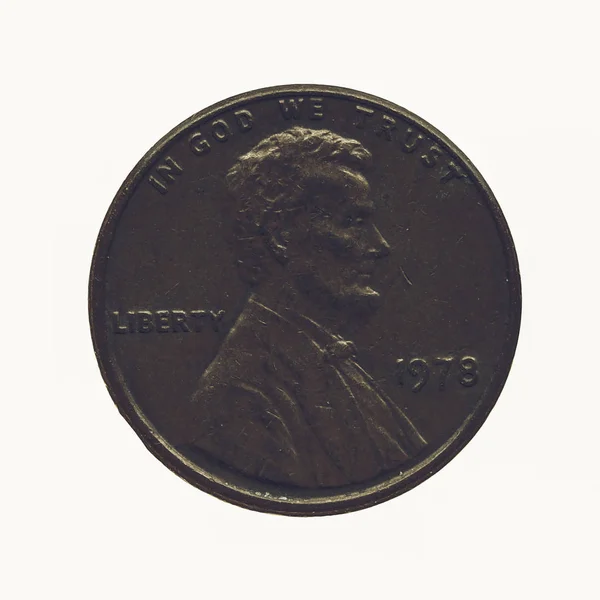 Старовинні монети, ізольовані — стокове фото