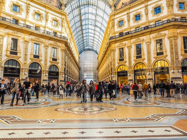 Galleria Vittorio Emanuele Ii Milan (Hdr) — Stock fotografie