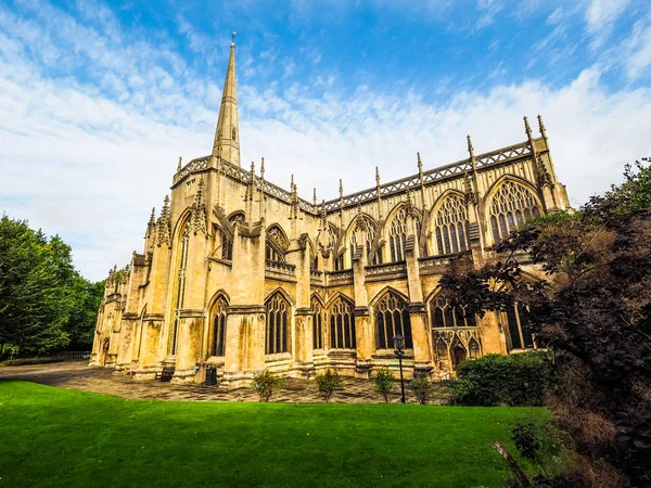 HDR St Mary Redcliffe v Bristolu — Stock fotografie